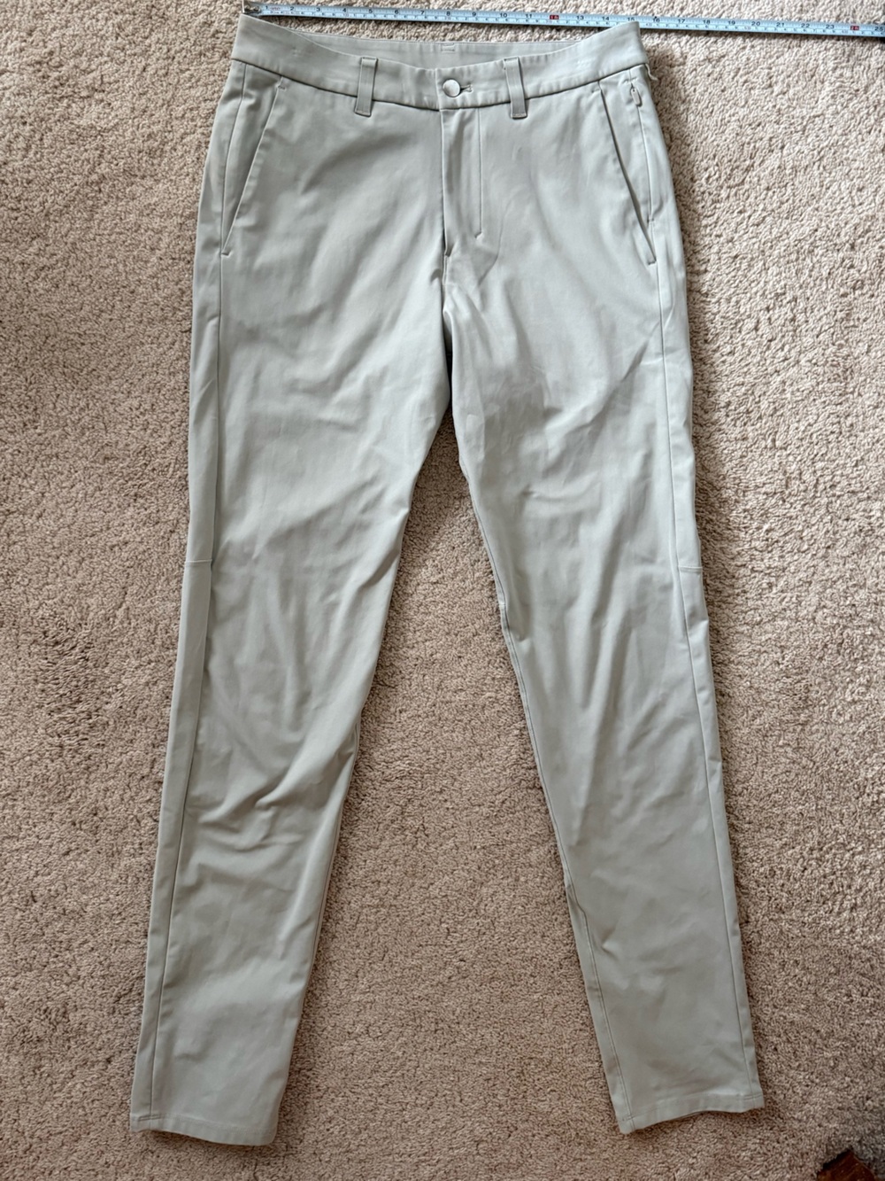 Lululemon Mens Commission Pant Warpstreme - oyster 30/32 -perfect condition!